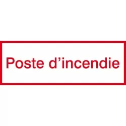 Poste d'incendie