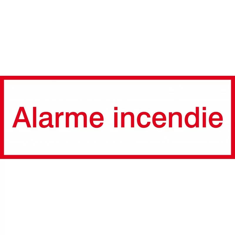 Panneau Alarme d'incendie - Signalisation de Sécurité incendie - SI139