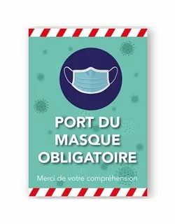 panneau masque obligatoire covid