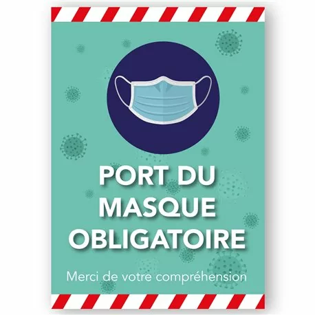 panneau masque obligatoire covid