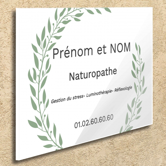 Plaque en plexiglas à personnaliser