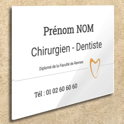Plaque Chirurgien Dentiste...