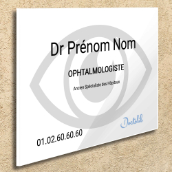 Plaque en plexiglas à personnaliser