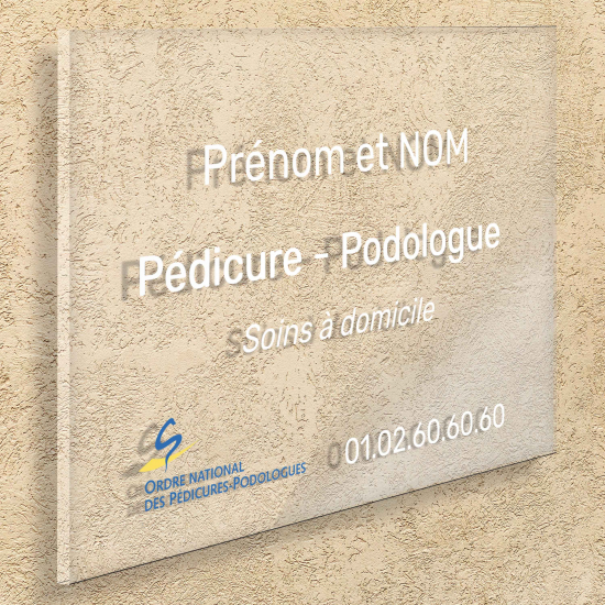 Plaque en plexiglas à personnaliser