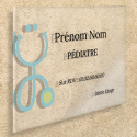 plaque pédiatre à personnaliser en plexiglas