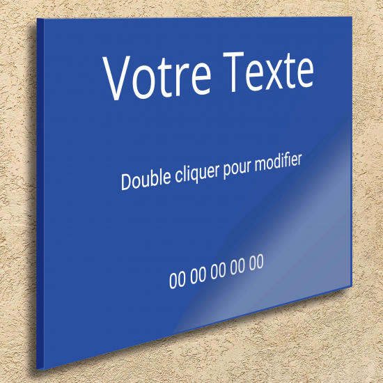 plaque plexiglas à personnaliser