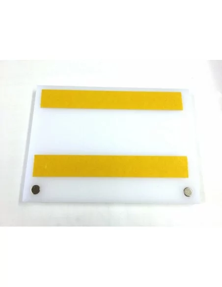 Plaque de porte Plexiglas + aimants