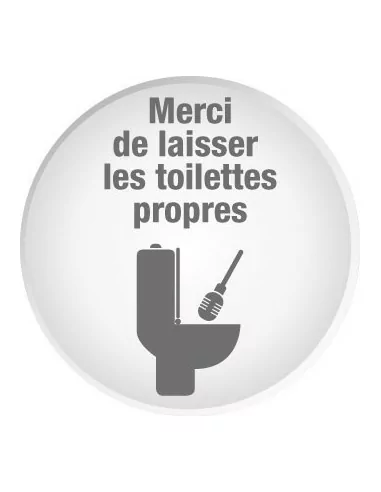 Merci De Laisser Les Toilettes Propres